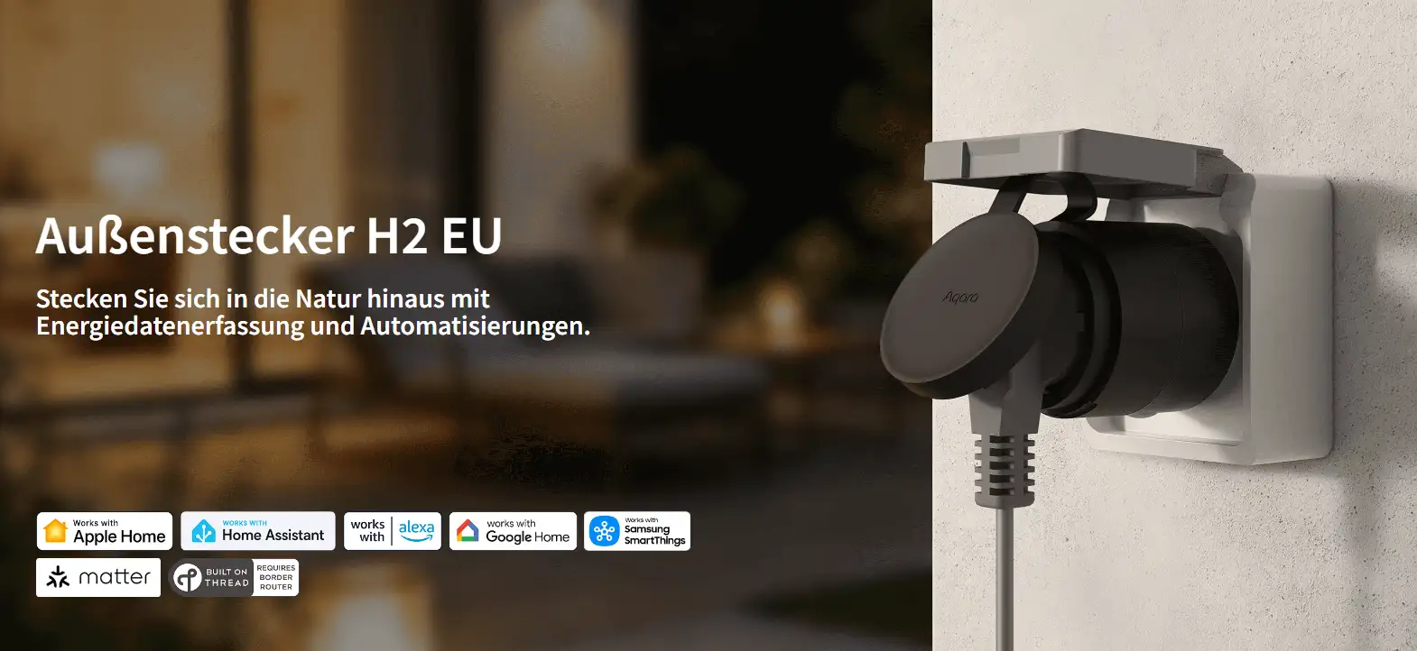 Aqara H2 EU Aussensteckdose